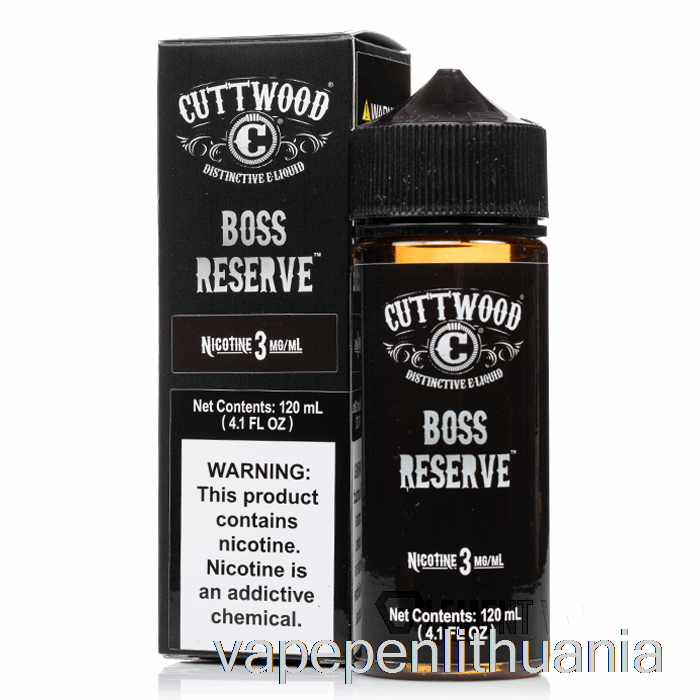 Boss Rezervas - Cuttwood E-liquid - 120ml 6mg Vape Skystis